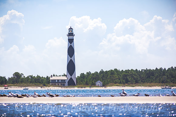 Cape Lookout Lighthouse From Shackleford Banks